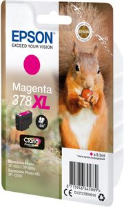 Epson inktcartridge 378 XL, 830 pagina&apos;s, OEM C13T37934010, magenta