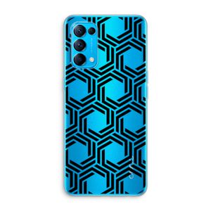 Geometrisch patroon: Oppo Find X3 Lite Transparant Hoesje