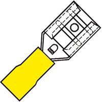 Kabelschoen vlakstekerhuls geel geïsoleerd micro 2,8x0,5 voor 0,1-0,5 mm2 100 stuks 101345 Klemko