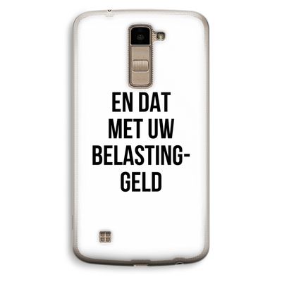Belastinggeld: LG K10 (2016) Transparant Hoesje
