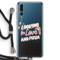 Pizza is the answer: Huawei P20 Pro Transparant Hoesje met koord