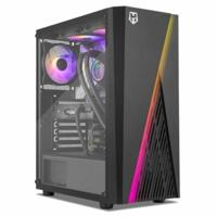 ATX Semi-toren BehuizingNox-Xtreme NXHUMMERFROST Zwart ATX