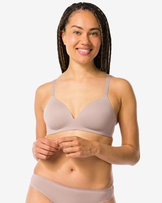 HEMA Voorgevormde bh zonder beugel beige (beige)