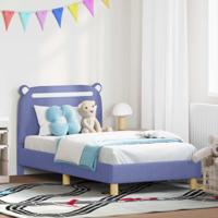 Bedframe voor kinderen met hoofdbord Jeans Blauw 80 x 160 cm