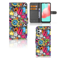 Samsung Galaxy A32 5G Wallet Case met Pasjes Punk Rock