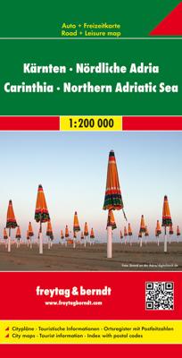 Wegenkaart - landkaart Karinthië en Adriatische kust Noord | Freytag & Berndt