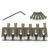 Graph Tech String Saver PG-8001-0C Offset Saddles Brushed Steel Chrome brugzadels voor ST- en TE-stijl gitaar (set van 6) - thumbnail
