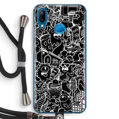Vexx Black City : Huawei P20 Lite Transparant Hoesje met koord