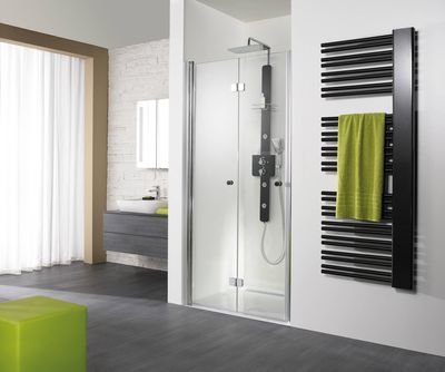 HSK Exklusiv Draaivouwdeur nis 80x200 cm Alu zilver mat / Helder Glas