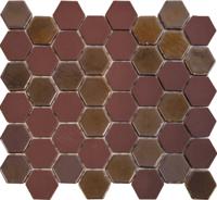 The Mosaic Factory Amsterdam Mozaiek Tegel Vierkant - Burgundy Matt Glossy