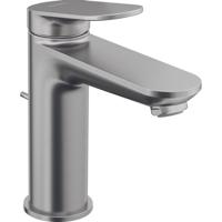 Duravit Wave Wastafelmengkraan - m-size - eengreeps - met waste - voorsprong 12.2cm - RVS geborsteld WA1020001070