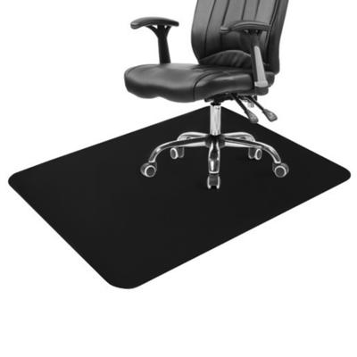 Ruhhy Beschermmat onder bureaustoel - 100 x 140 cm - zwart - rechthoek - polypropyleen