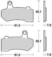 TRW Brake pad mcb 781 sv sintered metal