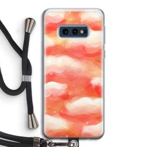 Lichte Wolken: Samsung Galaxy S10e Transparant Hoesje met koord