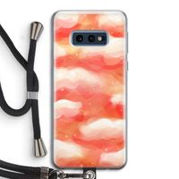 Lichte Wolken: Samsung Galaxy S10e Transparant Hoesje met koord