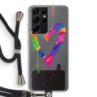 Melts My Heart: Samsung Galaxy S21 Ultra Transparant Hoesje met koord