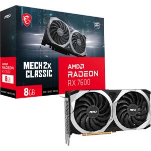 Radeon RX 7600 Mech 2X Classic 8G OC Grafische kaart