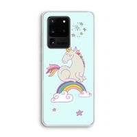 Regenboog eenhoorn: Samsung Galaxy S20 Ultra Transparant Hoesje