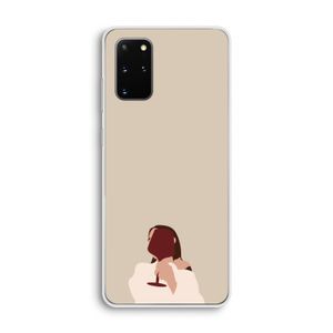I drink wine: Samsung Galaxy S20 Plus Transparant Hoesje