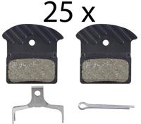 SHIMANO schijfremblokken "j03a/j05a" disc br.pad shim.j03a j05a 25 pairs