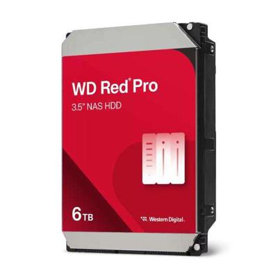 Western Digital WD6005FFBX RED Pro HDD, 6TB, 3.5", 7200 RPM, Serial ATA III, 256 MB, 220 Mib/s, CMR