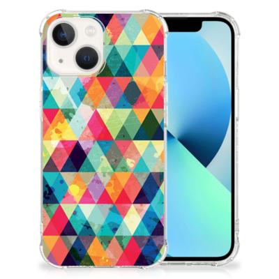 iPhone 13 Doorzichtige Silicone Hoesje Geruit iPhone 13 Doorzichtige Silicone Hoesje Geruit