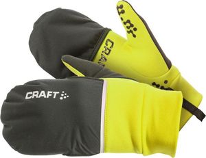 Craft Hybrid weather hardloophandschoen geel XXL