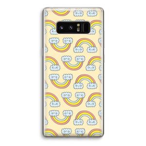 Regenboog: Samsung Galaxy Note 8 Transparant Hoesje