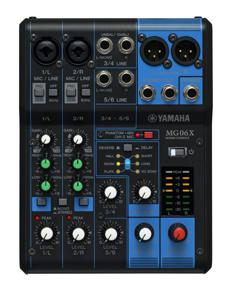 Yamaha MG06X mengpaneel 6 kanalen Zwart
