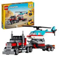 LEGO 31146 Creator 3in1 vrachtwagen met aanhanger, speelgoedhelikopter en vrachtwagen, vliegtuig en tanker - thumbnail