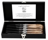 Laguiole Style de Vie Steakmessen Luxury Line Olijfhout - 6 stuks - thumbnail