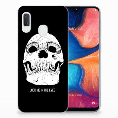 Silicone Back Case Samsung Galaxy A20e Skull Eyes Silicone Back Case Samsung Galaxy A20e Skull Eyes