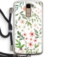Botanical sweet flower heaven: LG K10 (2016) Transparant Hoesje met koord