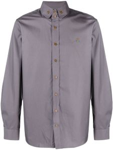 Vivienne Westwood chemise Krall à motif Orb brodé - Gris