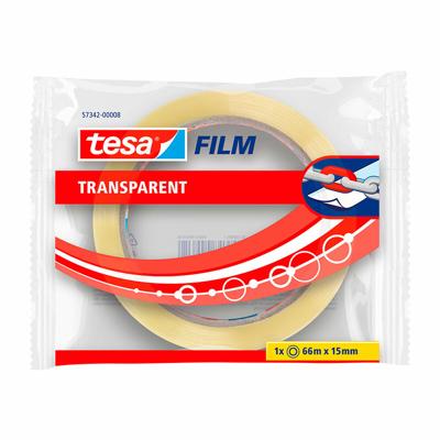 Plakband TESA 15 MM X 66 M Transparant Polypropyleen