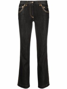 Dolce & Gabbana Pre-Owned jean bootcut à coutures contrastantes (années 1990) - Noir