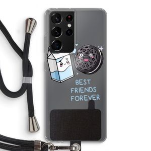 Best Friend Forever: Samsung Galaxy S21 Ultra Transparant Hoesje met koord