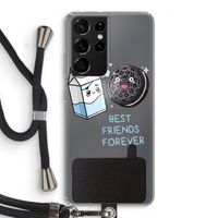Best Friend Forever: Samsung Galaxy S21 Ultra Transparant Hoesje met koord