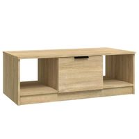 vidaXL Salontafel 102x50x36 cm bewerkt hout sonoma eikenkleurig - thumbnail