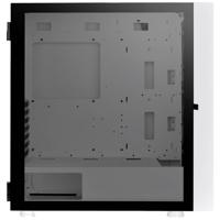 Thermaltake CA-1T9-00M6WN-01 Midi-tower PC-behuizing Wit 3 voorgeïnstalleerde LED-ventilators, LCS-compatibel, Zijvenster, Geschikt voor DIY-waterkoeling,