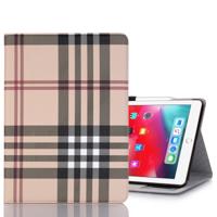 Geruite textuur horizontale Flip PU lederen case voor iPad Pro 11 inch (2018) met houder & kaartsleuven & portemonnee (wit)