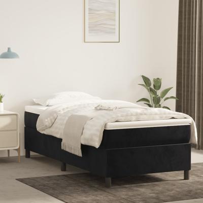 Bedframe fluweel zwart 90x190 cm