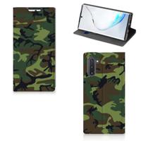 Samsung Galaxy Note 10 | Hoesje met Magneet | Army Dark Samsung Galaxy Note 10 | Hoesje met Magneet | Army Dark