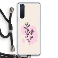 Roses are red: Sony Xperia 5 II Transparant Hoesje met koord