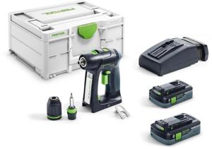 Festool C 18 HPC 4,0 I-Plus Accu Schroefboormachine 18V 4.0Ah in Systainer - 576435