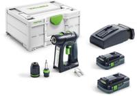 Festool C 18 HPC 4,0 I-Plus Accu Schroefboormachine 18V 4.0Ah in Systainer - 576435 Festool C 18 HPC 4,0 I-Plus Accu Schroefboormachine 18V 4.0Ah in Systainer - 576435