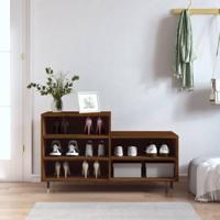 VidaXL Schoenenkast 102x36x60 cm bewerkt hout bruin eikenkleur