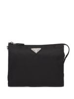 Prada pochette en cuir Saffiano - Noir