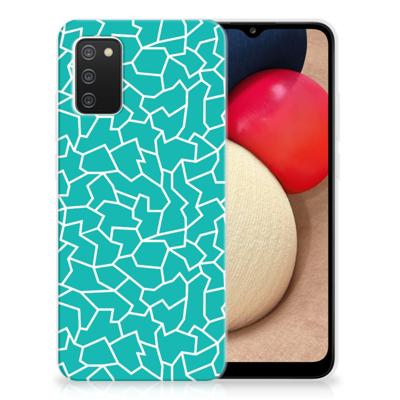Samsung Galaxy A02s | Hoesje maken | Cracks Blue