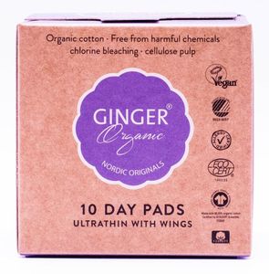 Ginger Organic Maandverband Ultradun